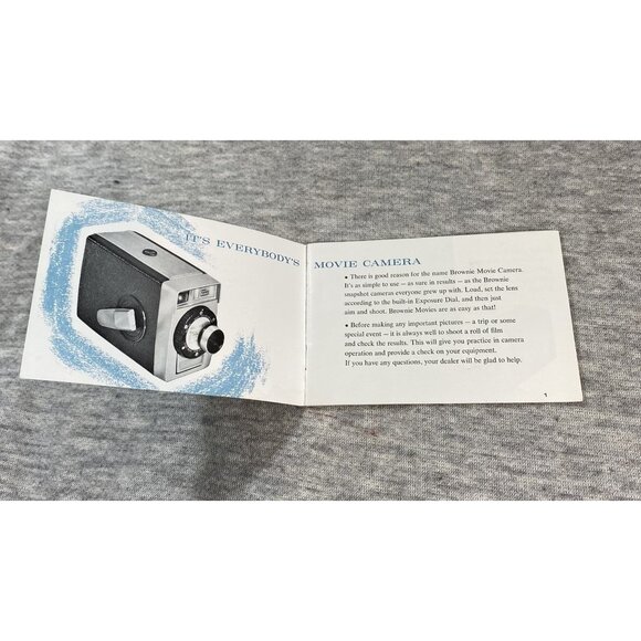 Kodak Brownie 8 movie camera f/2.7 Instruction Book Paperback - Picture 3 of 6